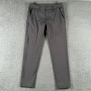 BYLT Everyday 2.0 Pants Mens Medium(31 Fit) Gray Golf Stretch Travel Flaw‎